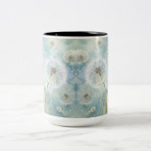 HÜBSCHE PASTEL WATERCOLOR DANDELION BLUME ZWEIFARBIGE TASSE (Mittel)