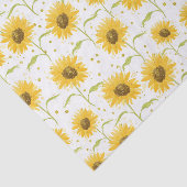 HÜBSCHE PASTEL WATERCOLOR GELBE SONNENBLUMEN SEIDENPAPIER (Ausschnitt)