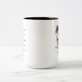 Hübsche Pastel Wildblumen "Schwestern sind . . " Zweifarbige Tasse (Mittel)