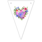 Hübsche Pastelfarben Blumenhörnchen Wimpelkette (Erste Fahne)