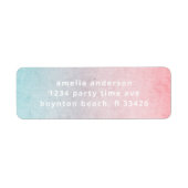 Hübsche Pastelfarben Einfache TextAqua (Vorne)