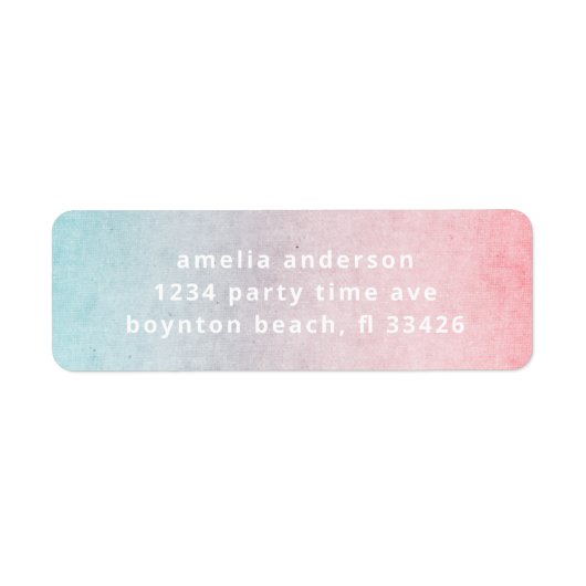 Hübsche Pastelfarben Einfache TextAqua (Vorne)