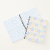 Hübsche Pastell Blue Floral Notizblock (Innenseite)