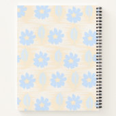 Hübsche Pastell Blue Floral Notizblock (Rückseite)