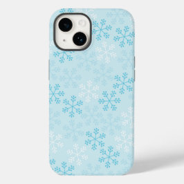 Hübsche Pastell Blue Snowflakes Handy Case