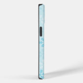 Hübsche Pastell Blue Snowflakes Handy Case (Rückseite / Rechts)