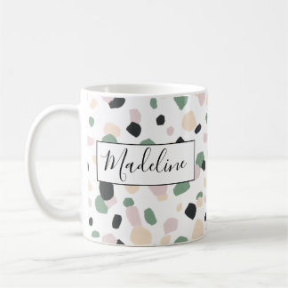 Hübsche Pastell Color Polka Dot Kaffee Tasse