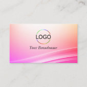 Hübsche Pastell-farbige, abgerundete Dekoration - Visitenkarte (Vorderseite)