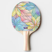 Hübsche Pastell-Glasverkleidung Tischtennis Schläger (Rückseite)