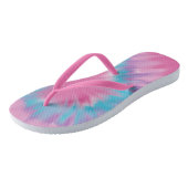 Hübsche Pastell-Krawatte-Färbepaare von Flip Flops Badesandalen (Schrägansicht)