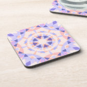 Hübsche Pastell Lila Peach Star Girls Decorative Getränkeuntersetzer (Linke Seite)