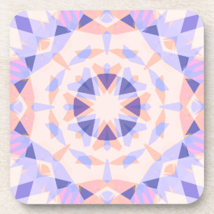 Hübsche Pastell Lila Peach Star Girls Decorative Getränkeuntersetzer