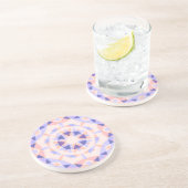 Hübsche Pastell Lila Peach Star Girls Decorative Getränkeuntersetzer (Seite)
