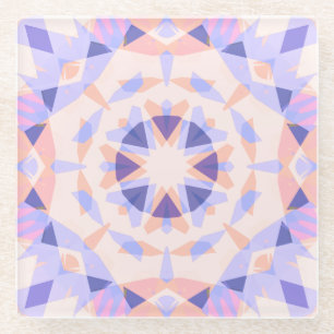 Hübsche Pastell Lila Peach Star Girls Decorative Glasuntersetzer