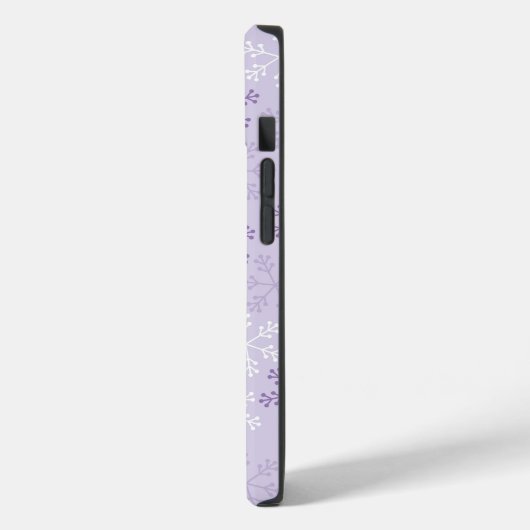 Hübsche Pastell Lila Schneeflocken Telefonzelle Case-Mate iPhone Hülle (Rückseite / Links)