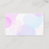 hübsche Pastell minimalistisch abstrakte moderne S Visitenkarte (Rückseite)