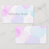 hübsche Pastell minimalistisch abstrakte moderne S Visitenkarte (Vorne/Hinten)