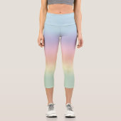 Hübsche Pastell-Mischung Capri Leggings (Vorderseite)