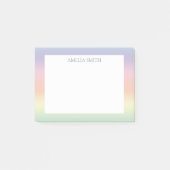 Hübsche Pastell-Mischung Post-it Klebezettel (Vorderseite)