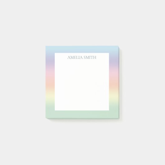 Hübsche Pastell-Mischung Post-it Klebezettel (Vorderseite)