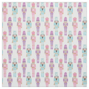 Hübsche Pastell Nutcracker Soldiers Holidays Hand Stoff