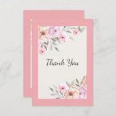 Hübsche Pastell-Petalen Dankeskarte (Vorne/Hinten)