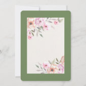 Hübsche Pastell-Petalen Einladung (Rückseite)