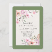Hübsche Pastell-Petalen Einladung (Vorderseite)