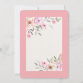 Hübsche Pastell-Petalen Einladung (Rückseite)