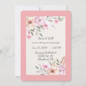 Hübsche Pastell-Petalen Einladung (Vorderseite)