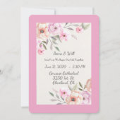 Hübsche Pastell-Petalen Einladung (Vorderseite)
