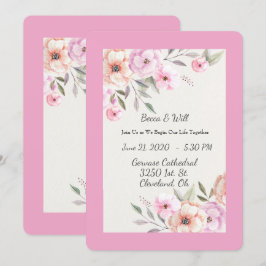 Hübsche Pastell-Petalen Einladung