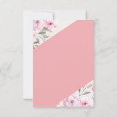 Hübsche Pastell-Petalen Save The Date (Rückseite)