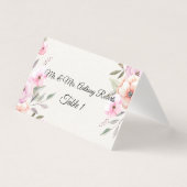 Hübsche Pastell-Petals-Tischnummern (Vorderseite)