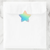 Hübsche Pastell Rainbow Gradient Star Sticker (Tasche)