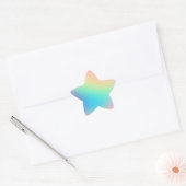 Hübsche Pastell Rainbow Gradient Star Sticker (Umschlag)