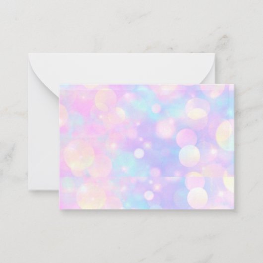 Hübsche Pastellavender-Leere-Notecards Mitteilungskarte (Vorderseite)