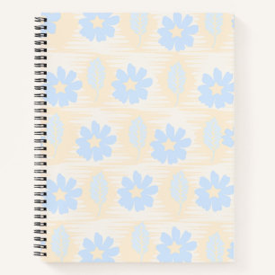 Hübsche Pastellblaue Floral Notizblock