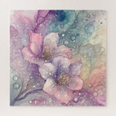 Hübsche Pastellblumen Puzzle (Horizontal)