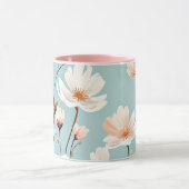 Hübsche Pastellblumenmuster, AI generiert, Tasse (Zentrum)