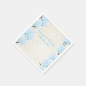 Hübsche Pastellblütenhochzeit Serviette (Ecke)