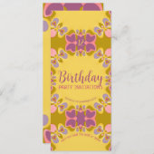 Hübsche Pastelle 12. Geburtstagsparty Einladung (Vorne/Hinten)