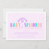 Hübsche Pastelle, Babysprinkle-Dusche Einladung (Vorderseite)