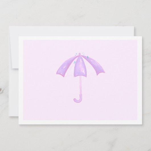 Hübsche Pastelle, Babysprinkle-Dusche Einladung (Rückseite)