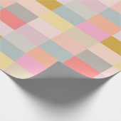 Hübsche Pastelle Einfaches geometrisches Muster Geschenkpapier (Ecke)