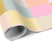 Hübsche Pastelle Einfaches geometrisches Muster Geschenkpapier (Rolleneckpunkt)