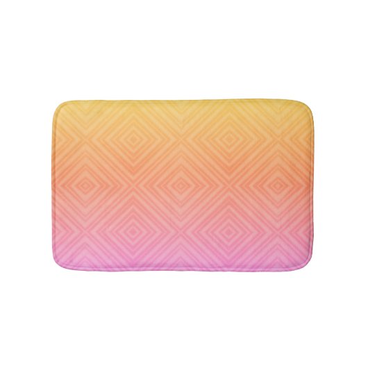 Hübsche Pastelle Hypnotic Diamond Moderner Pop Kun Badematte (Vorderseite)