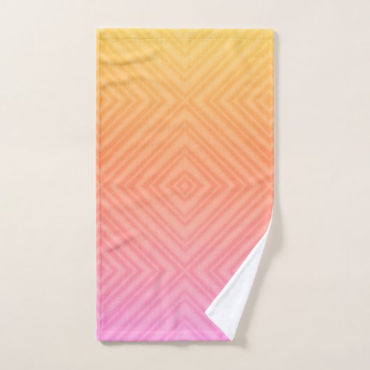 Hübsche Pastelle Hypnotic Diamond Moderner Pop Kun Badhandtuch Set (Handtuch)