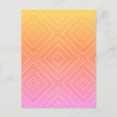 Hübsche Pastelle Hypnotic Diamond Moderner Pop Kun Postkarte (Vorderseite)