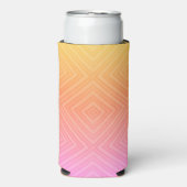 Hübsche Pastelle Hypnotic Diamond Moderner Pop Kun Selters Dosenkühler (Seltzer Vorderseite)